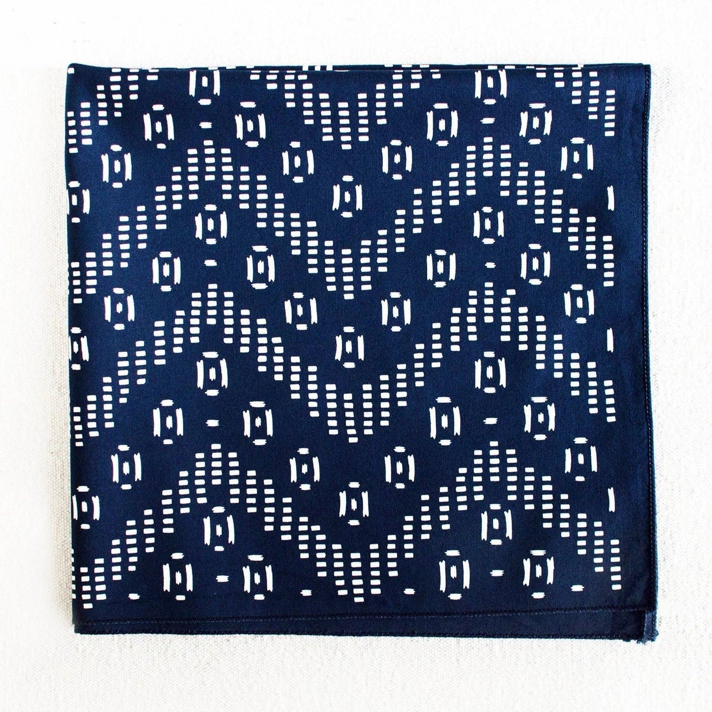 Navy Zig Zag Bandana