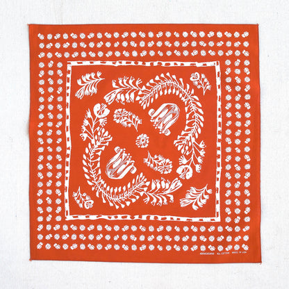 Floral Bandana- Marmalade Orange