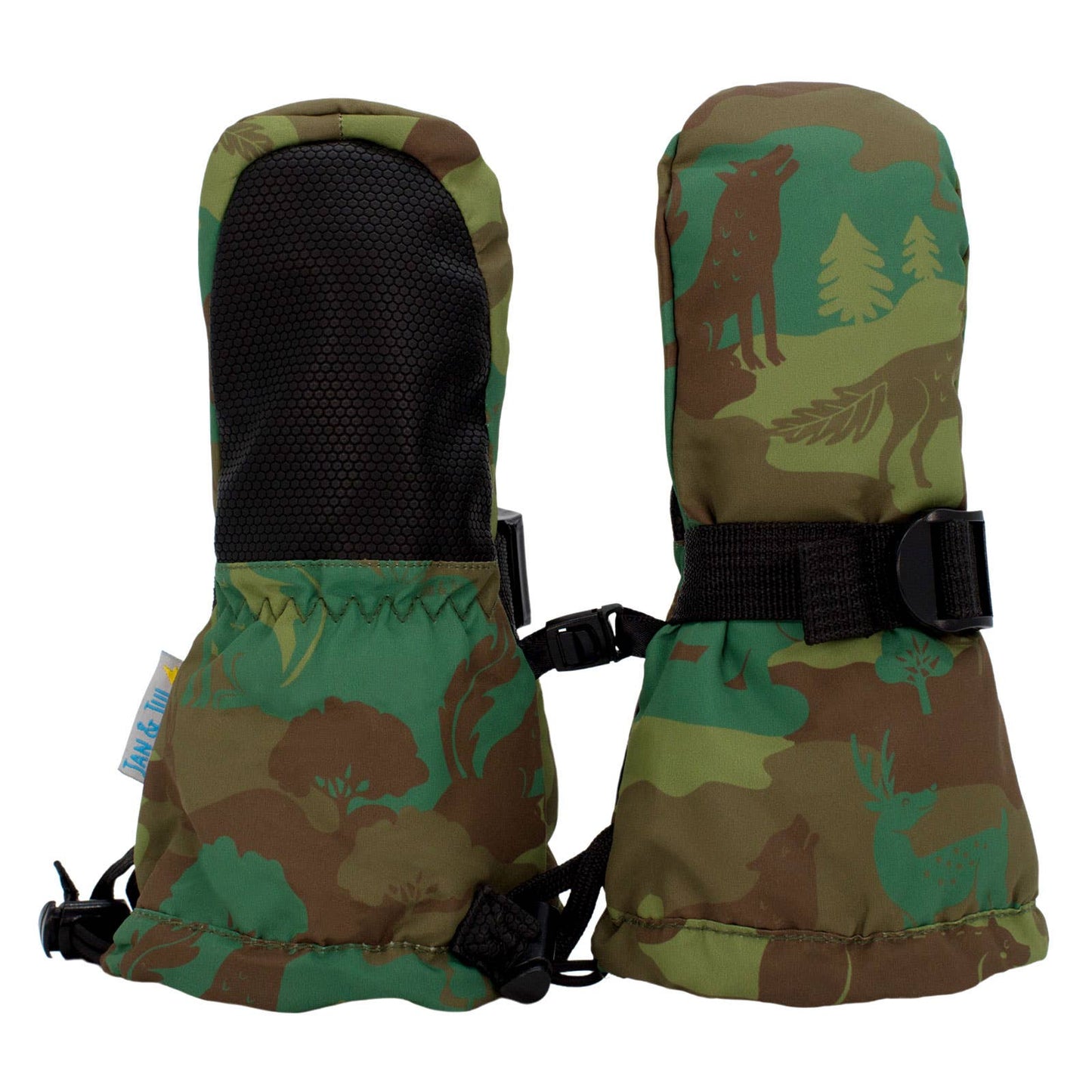 Woodland Camo | Toasty-Dry Waterproof Snow Mitten: S: with thumb