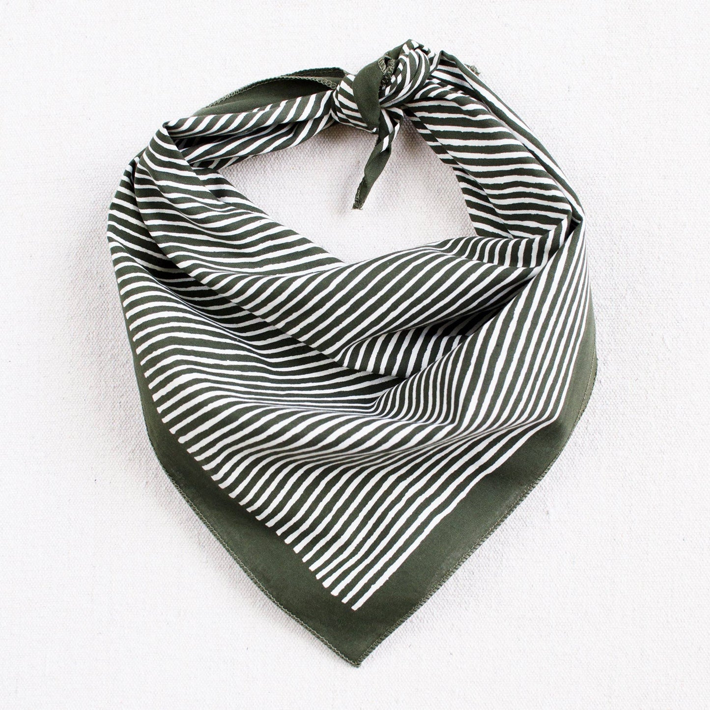 Olive Striped Bandana