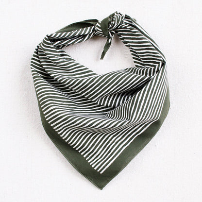 Olive Striped Bandana