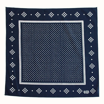 Navy Polka Dot Bandana