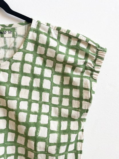 Zélia Green Grid Top