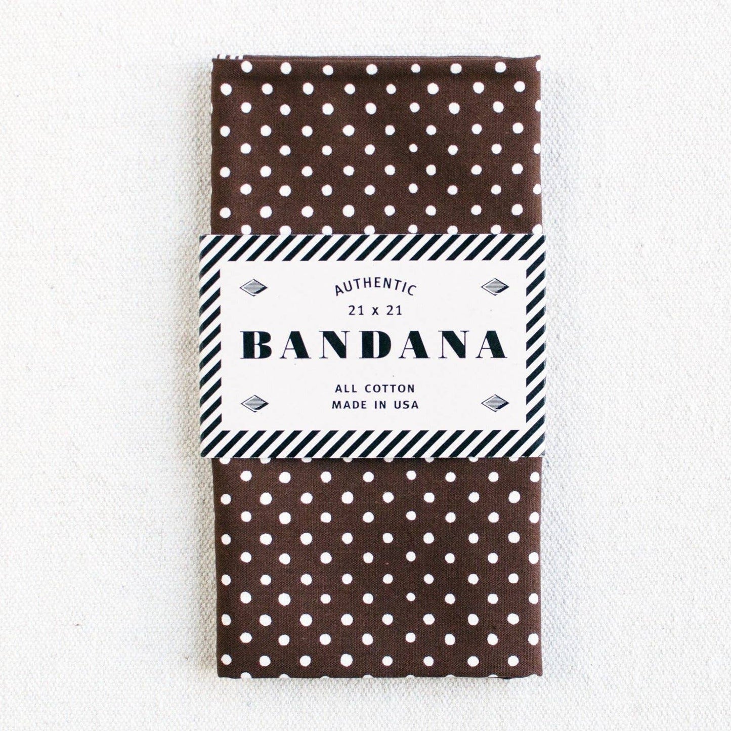 Brown Polka Dot Bandana