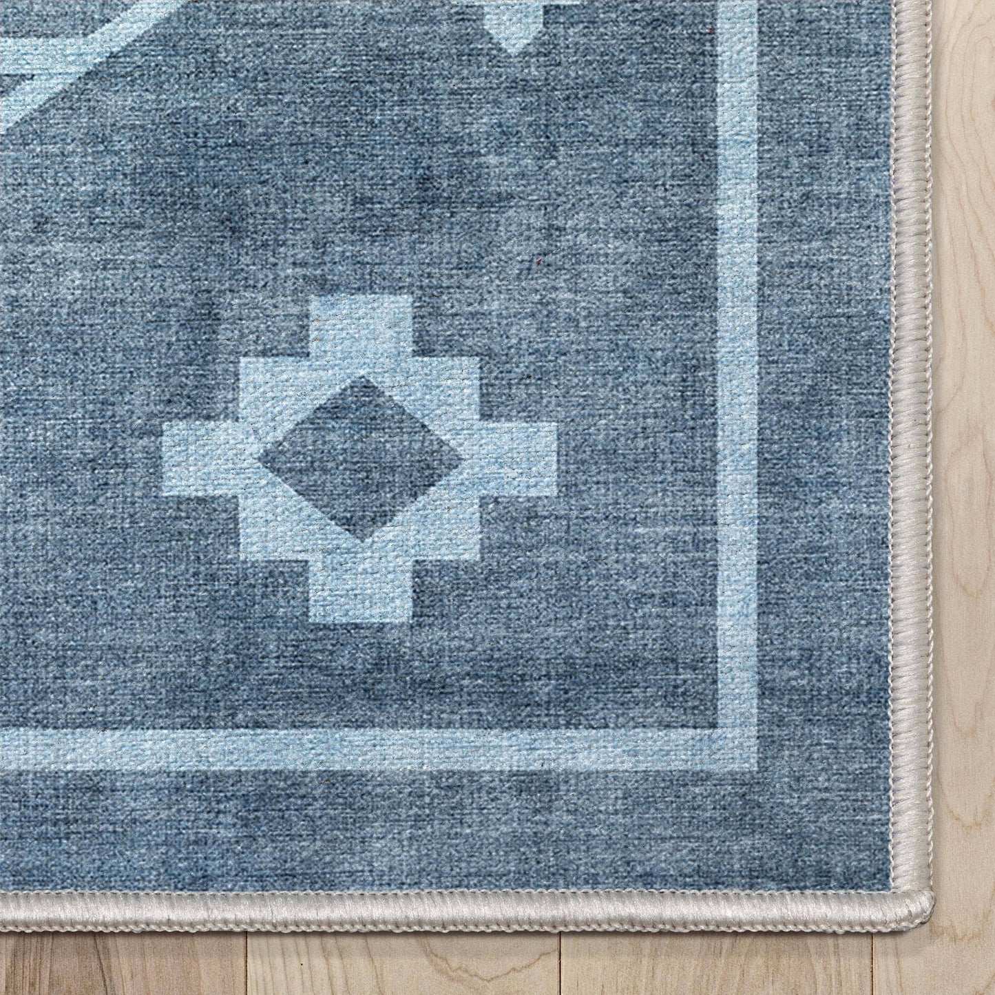 Bottineau Distressed Southwestern Flat-Weave Rug: Beige / Rectangular / 9'10" x 13'