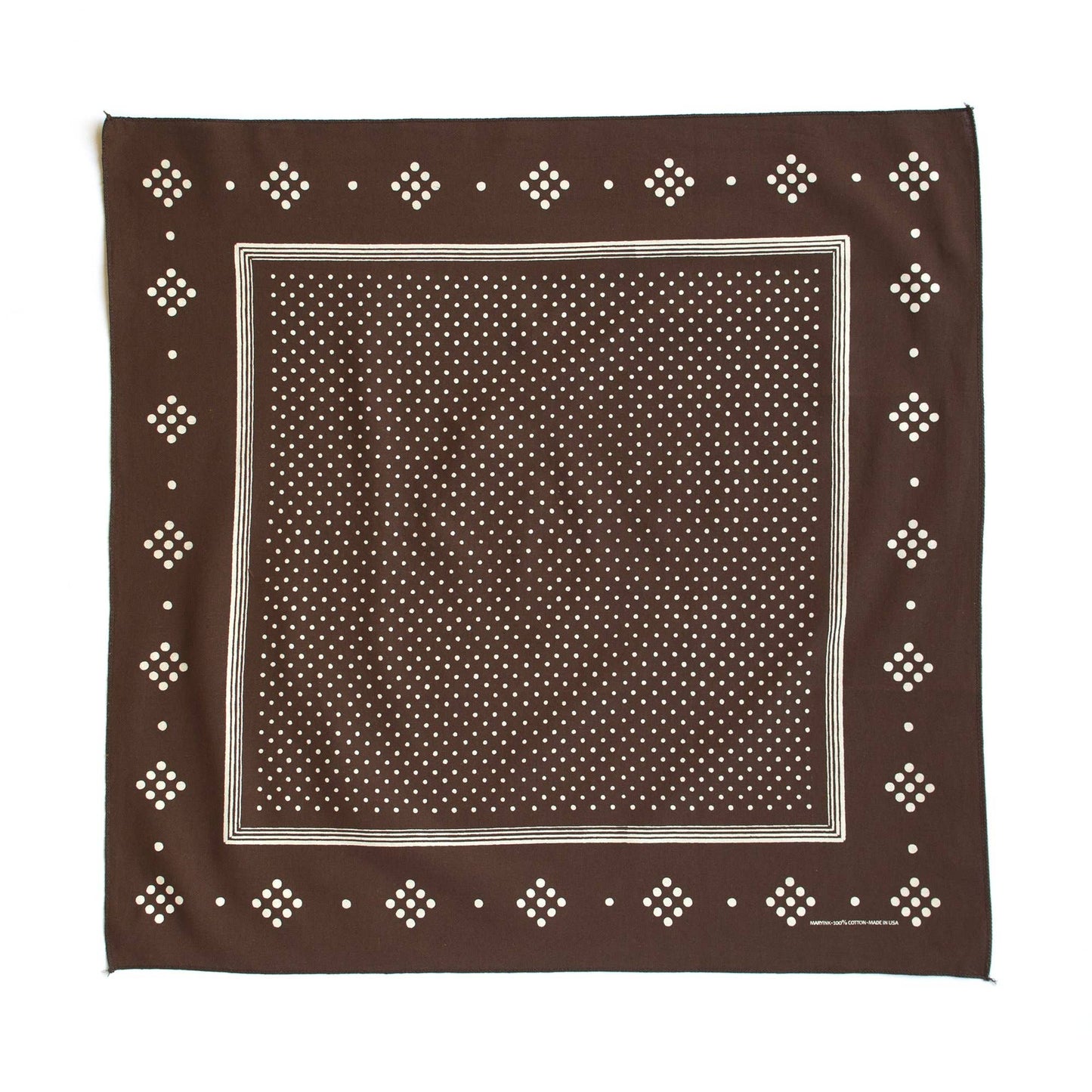 Brown Polka Dot Bandana
