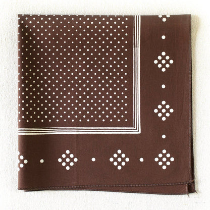 Brown Polka Dot Bandana