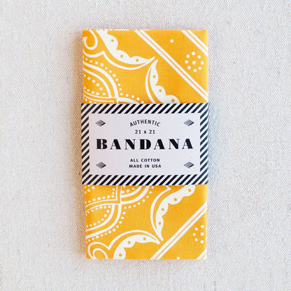 Western Bandana, Golden Yellow