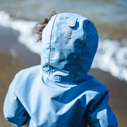 Dusty Blue | Cozy-Dry Waterproof Jacket: 2T / Fleece-lined