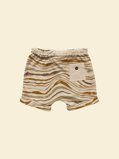 Drawstring Shorts - Wave | Organic: Wave / 1-2y