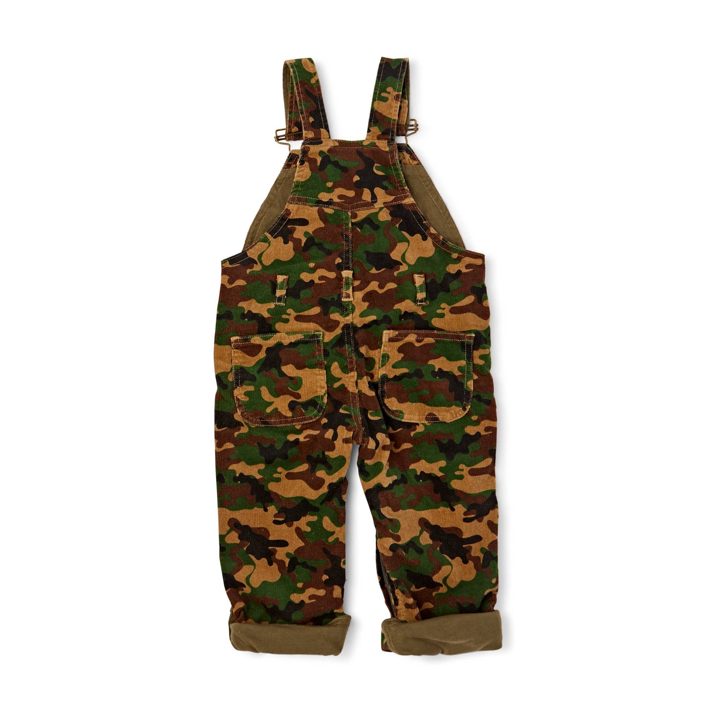 Camouflage Corduory Dungarees: 5-6y