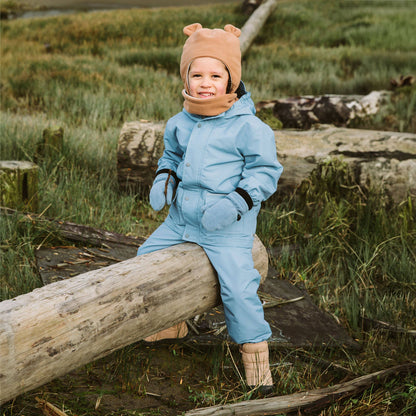 Dusty Blue | Cozy-Dry Rain & Snow Pants: 2T / Fleece-lined