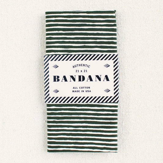 Olive Striped Bandana