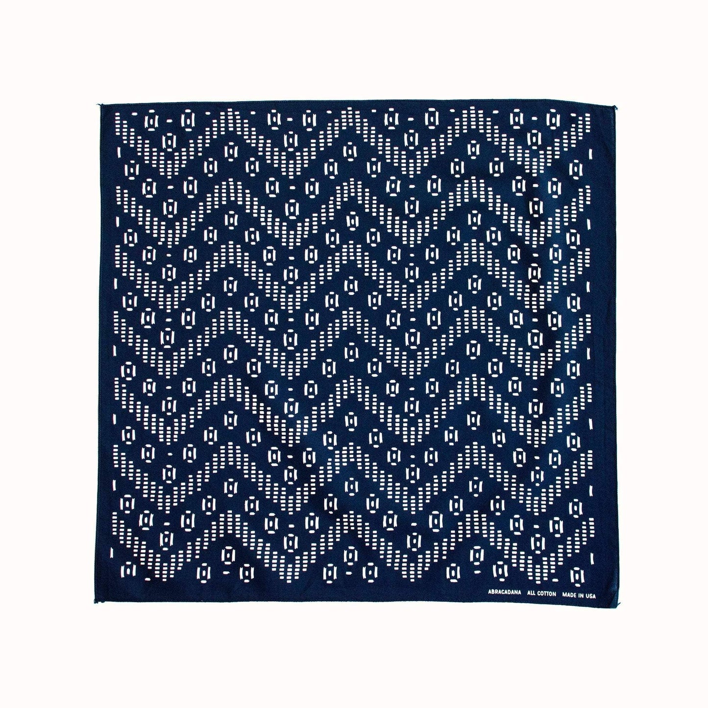 Navy Zig Zag Bandana