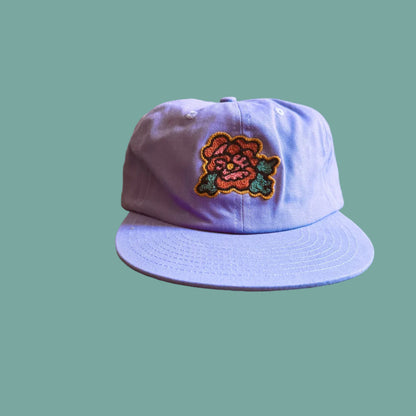 Floral Chain Stitched Hat