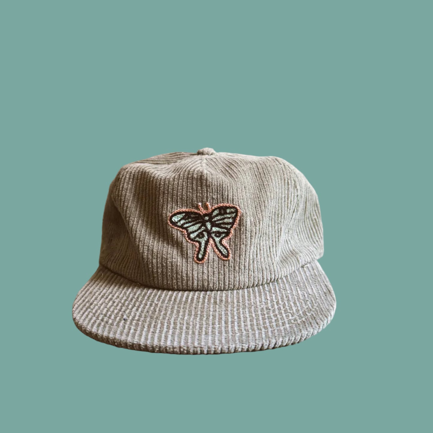Luna Moth Chain Stitched Hat