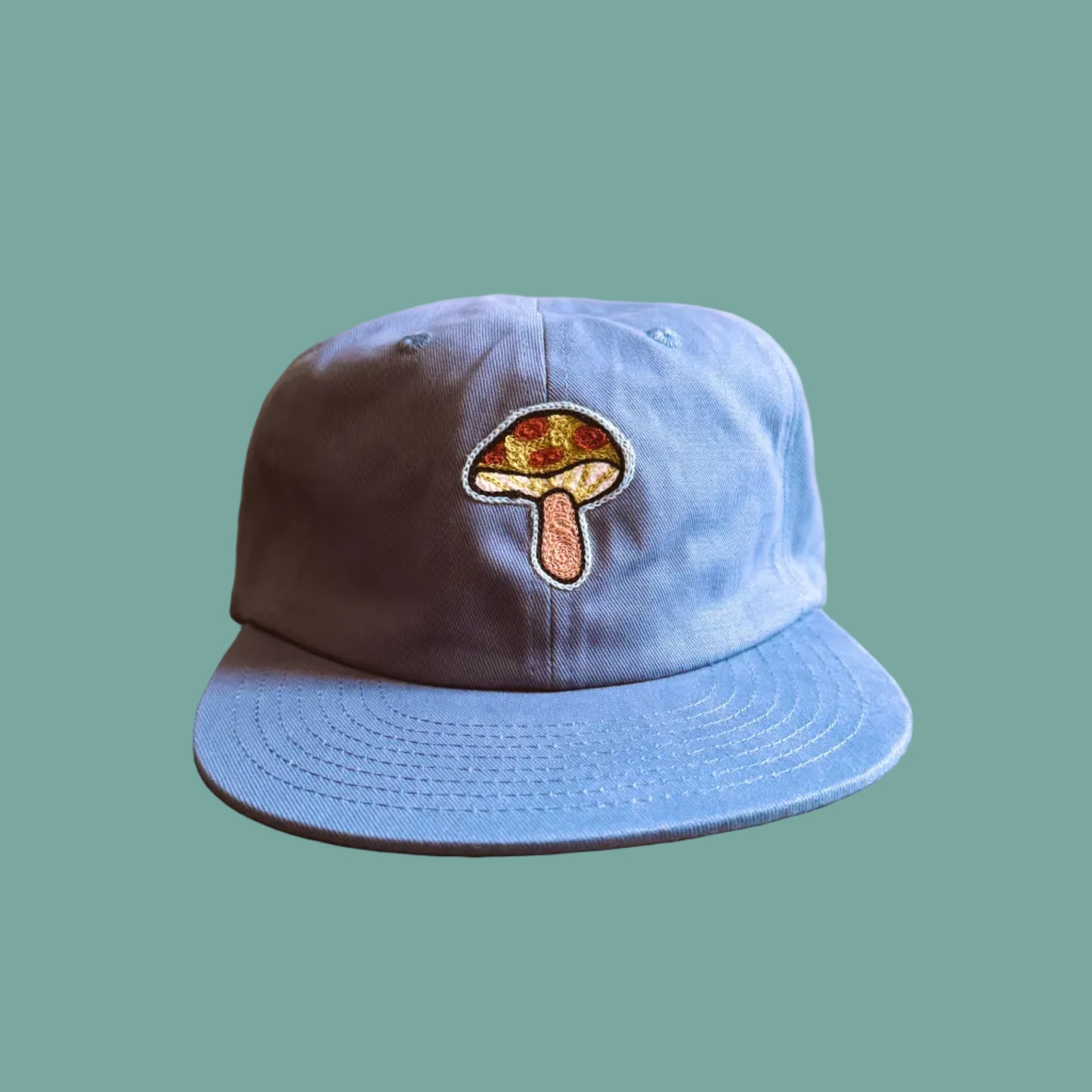 Mushroom Chain Stitched Hat