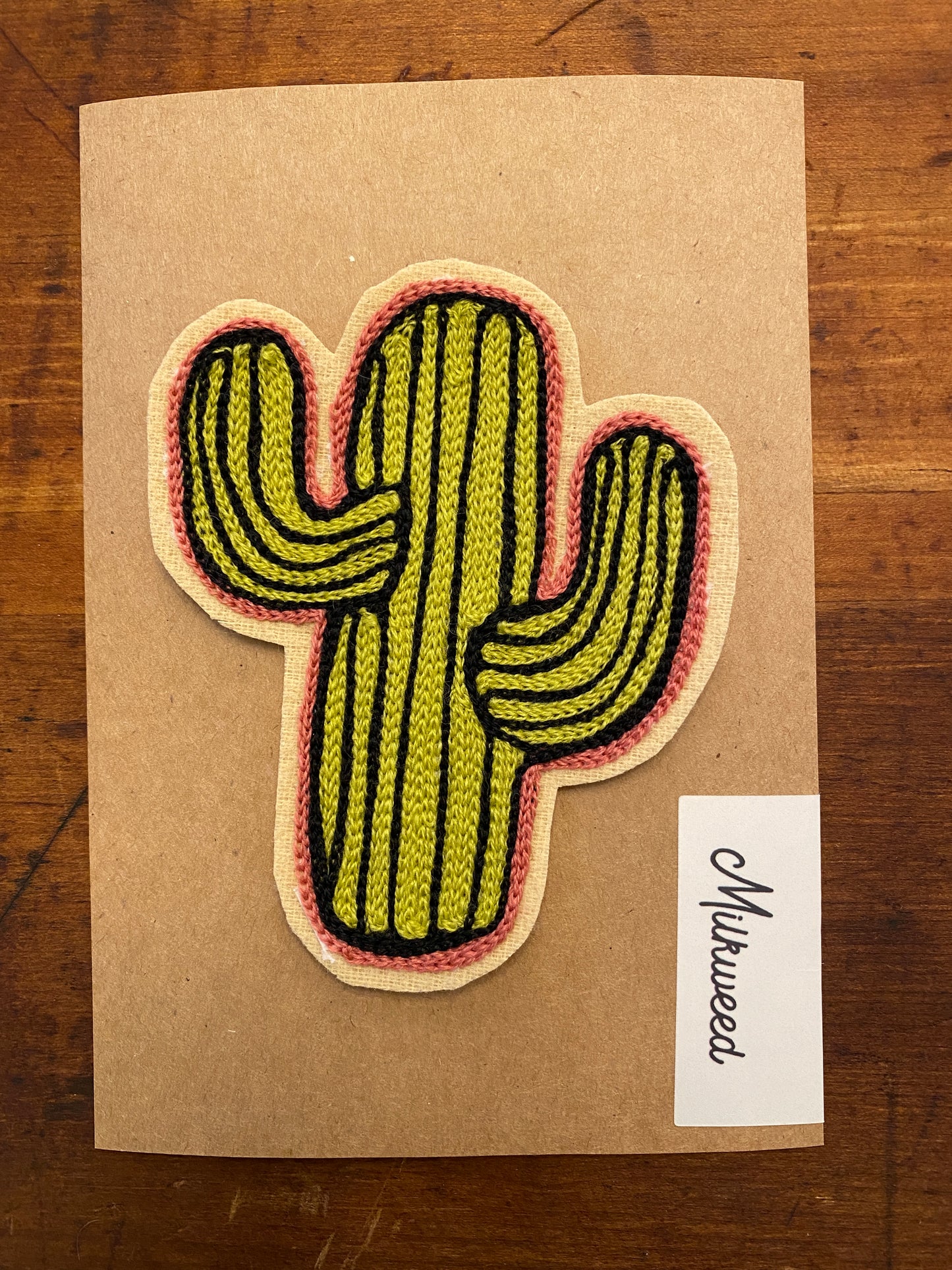 Chunky Cactus Chain Stitched Patch
